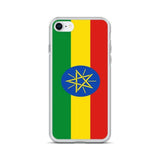 Coque iphone drapeau éthiopie souple résistante antichoc
