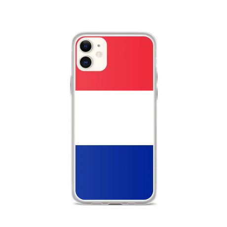 Coque iphone drapeau france souple transparente antichoc