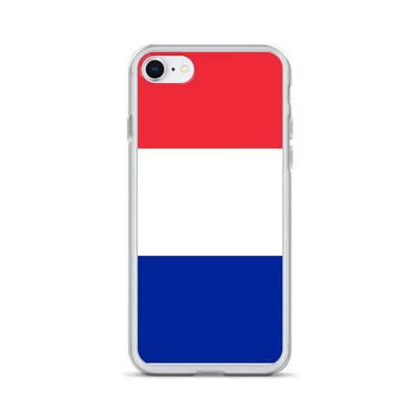 Coque iphone drapeau france souple transparente antichoc