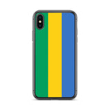 Coque iphone drapeau gabon souple transparente antichoc