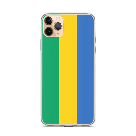 Coque iphone drapeau gabon souple transparente antichoc