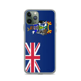 Coque iphone drapeau géorgie du sud souple antichoc