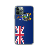 Coque iphone drapeau géorgie du sud souple antichoc