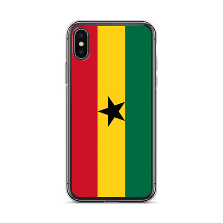 Coque iphone drapeau ghana souple antichoc transparente