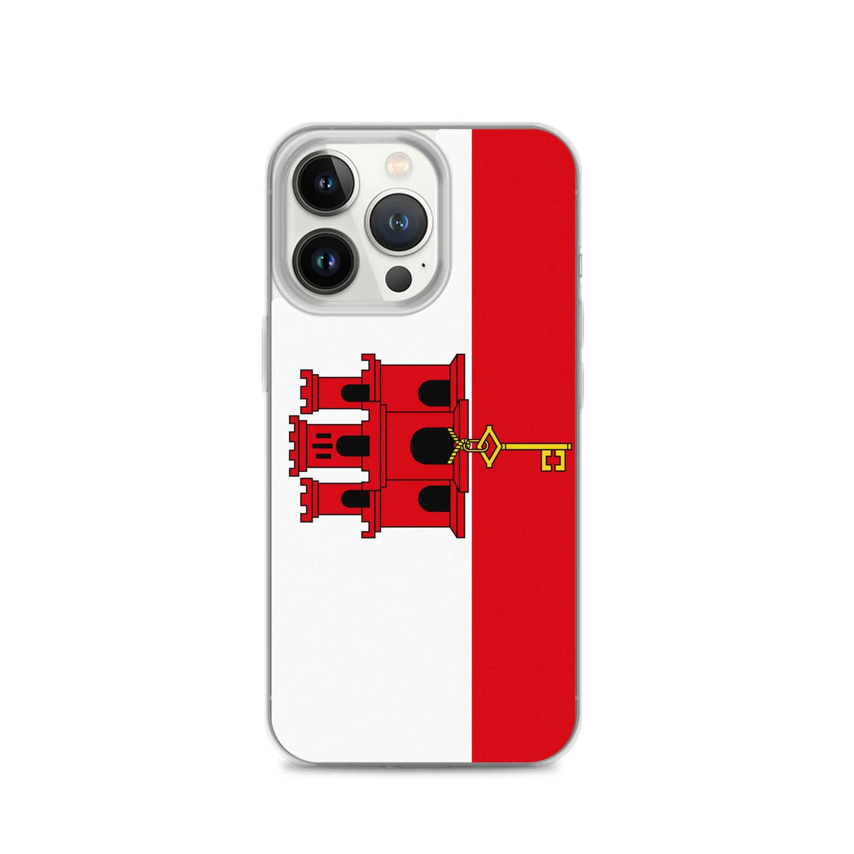 Coque iphone drapeau gibraltar souple antichoc transparente