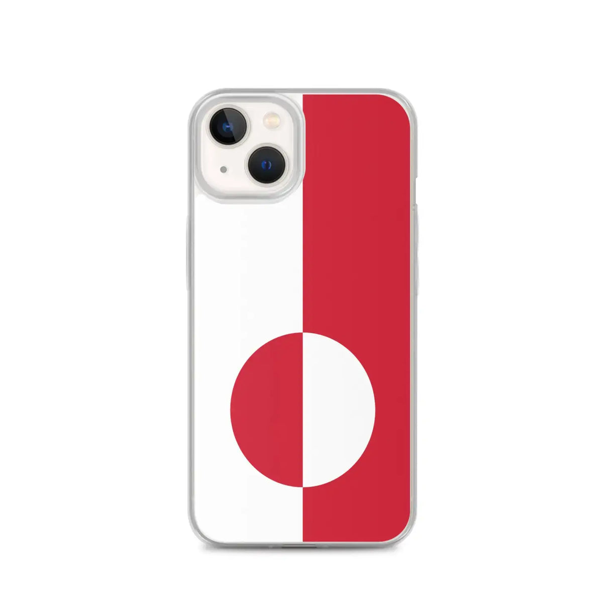 Coque iphone drapeau groenland souple antichoc transparente