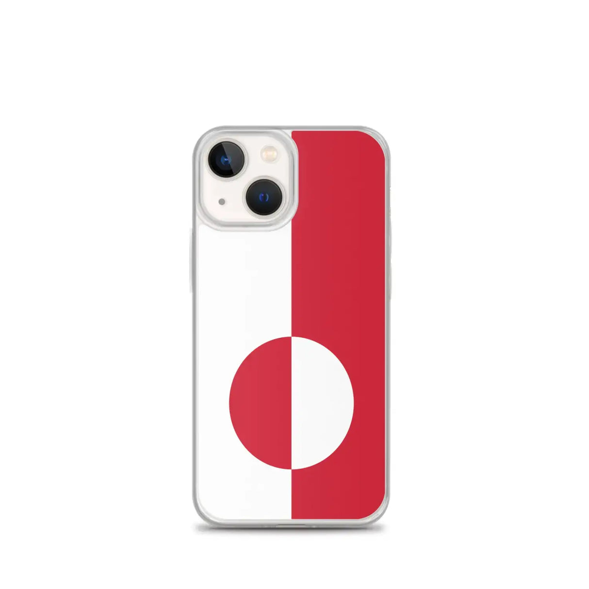 Coque iphone drapeau groenland souple antichoc transparente