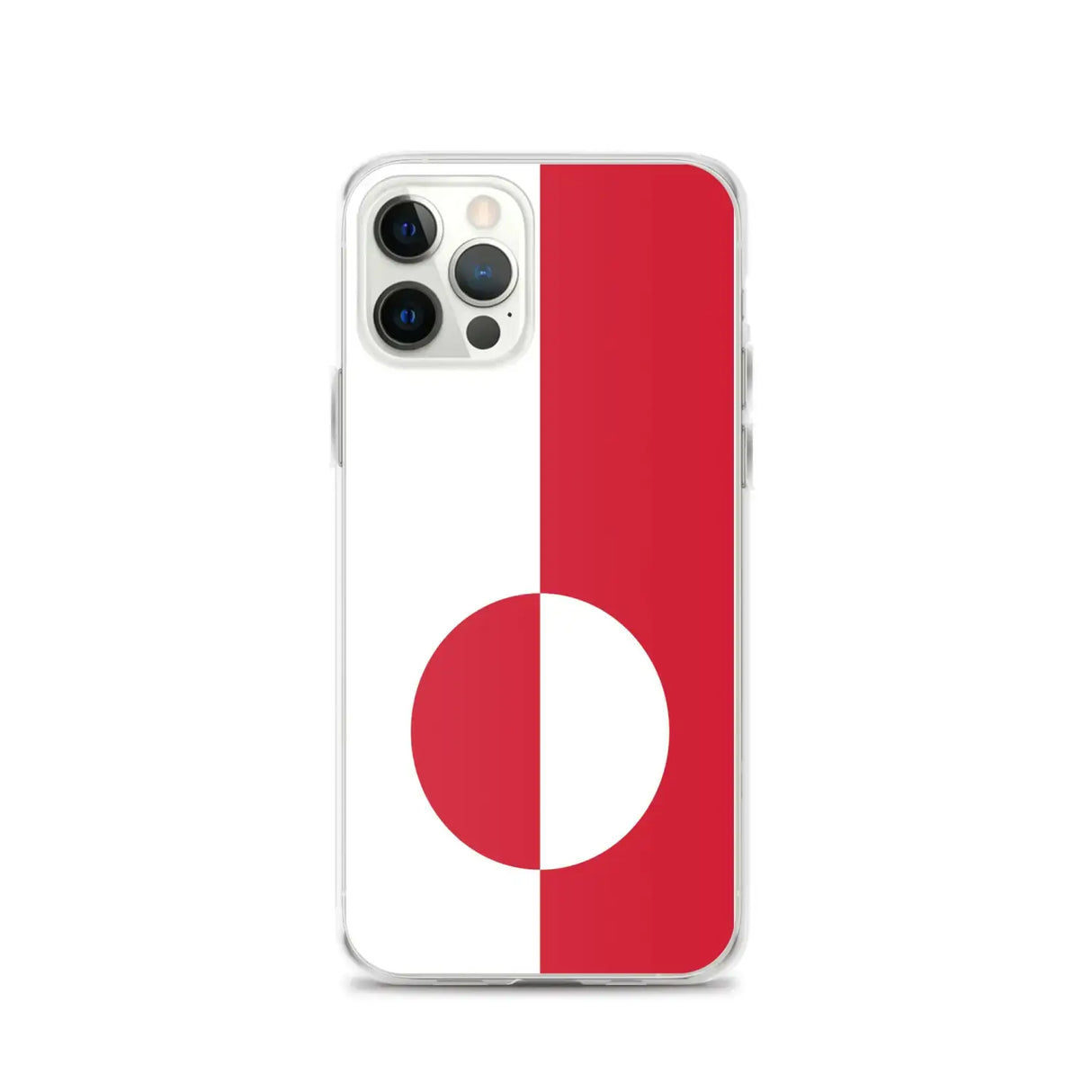 Coque iphone drapeau groenland souple antichoc transparente