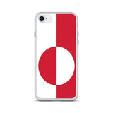 Coque iphone drapeau groenland souple antichoc transparente