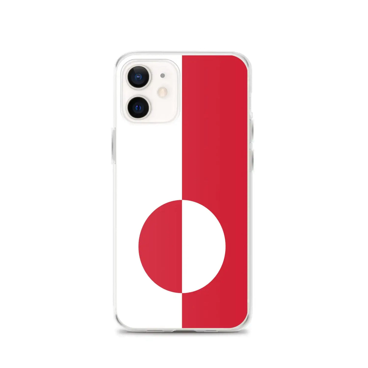 Coque iphone drapeau groenland souple antichoc transparente