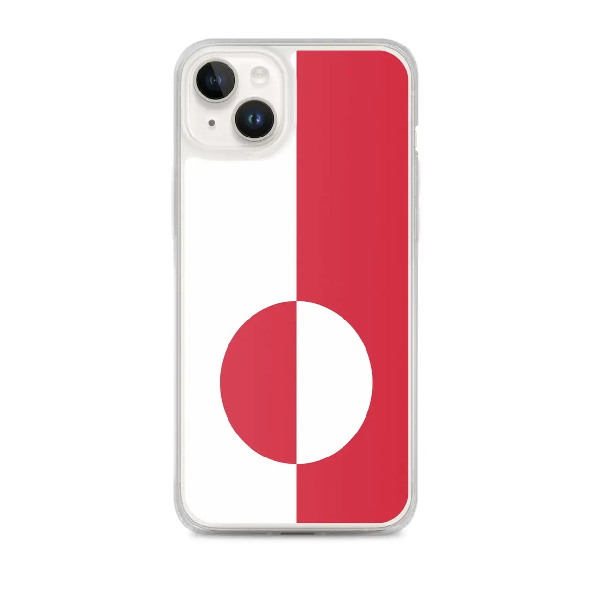 Coque iphone drapeau groenland souple antichoc transparente