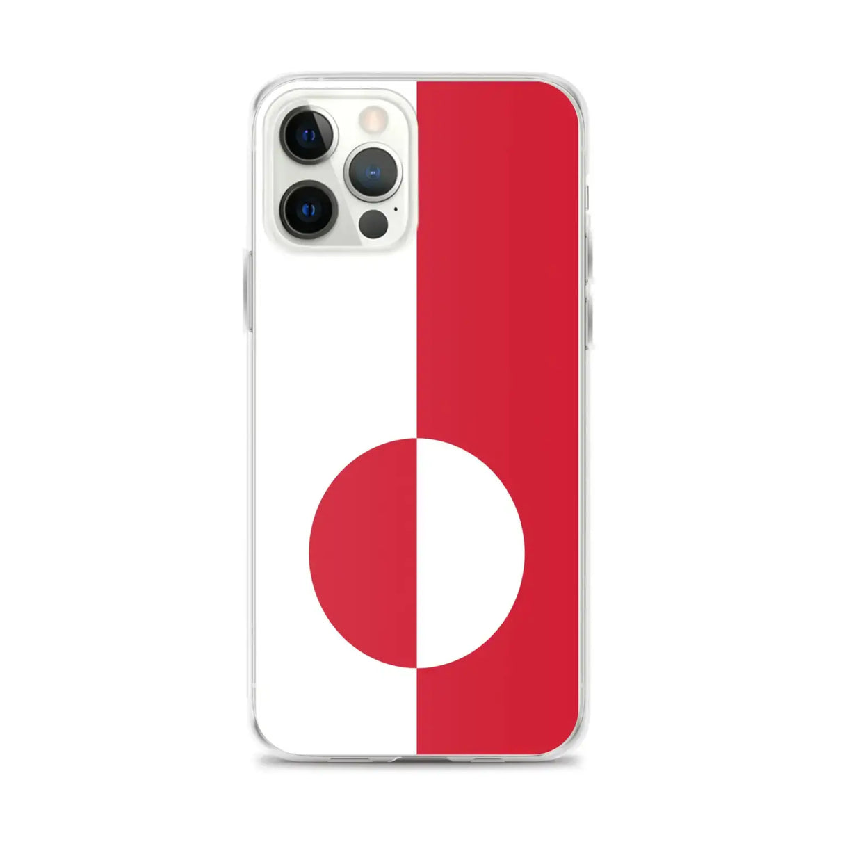 Coque iphone drapeau groenland souple antichoc transparente