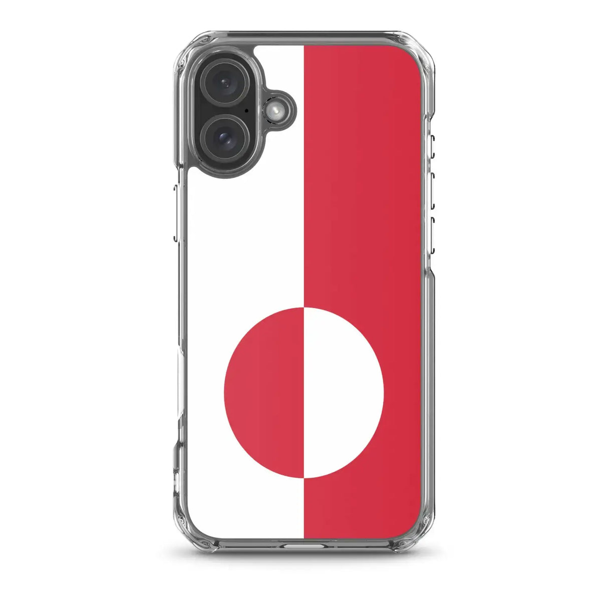 Coque iphone drapeau groenland souple antichoc transparente