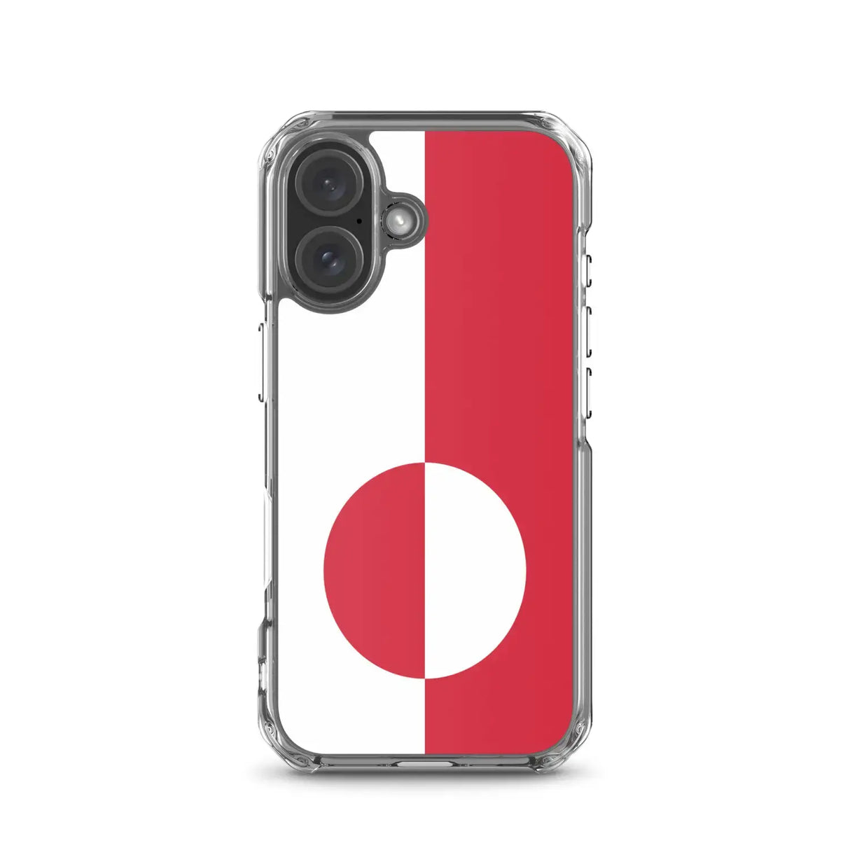 Coque iphone drapeau groenland souple antichoc transparente