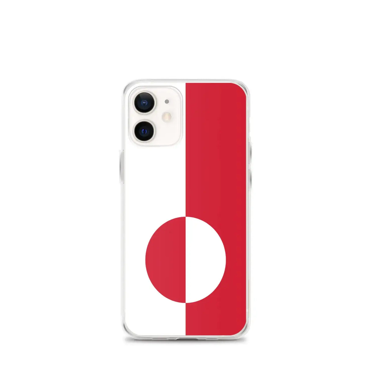 Coque iphone drapeau groenland souple antichoc transparente