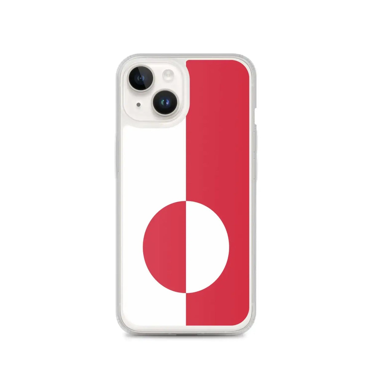 Coque iphone drapeau groenland souple antichoc transparente