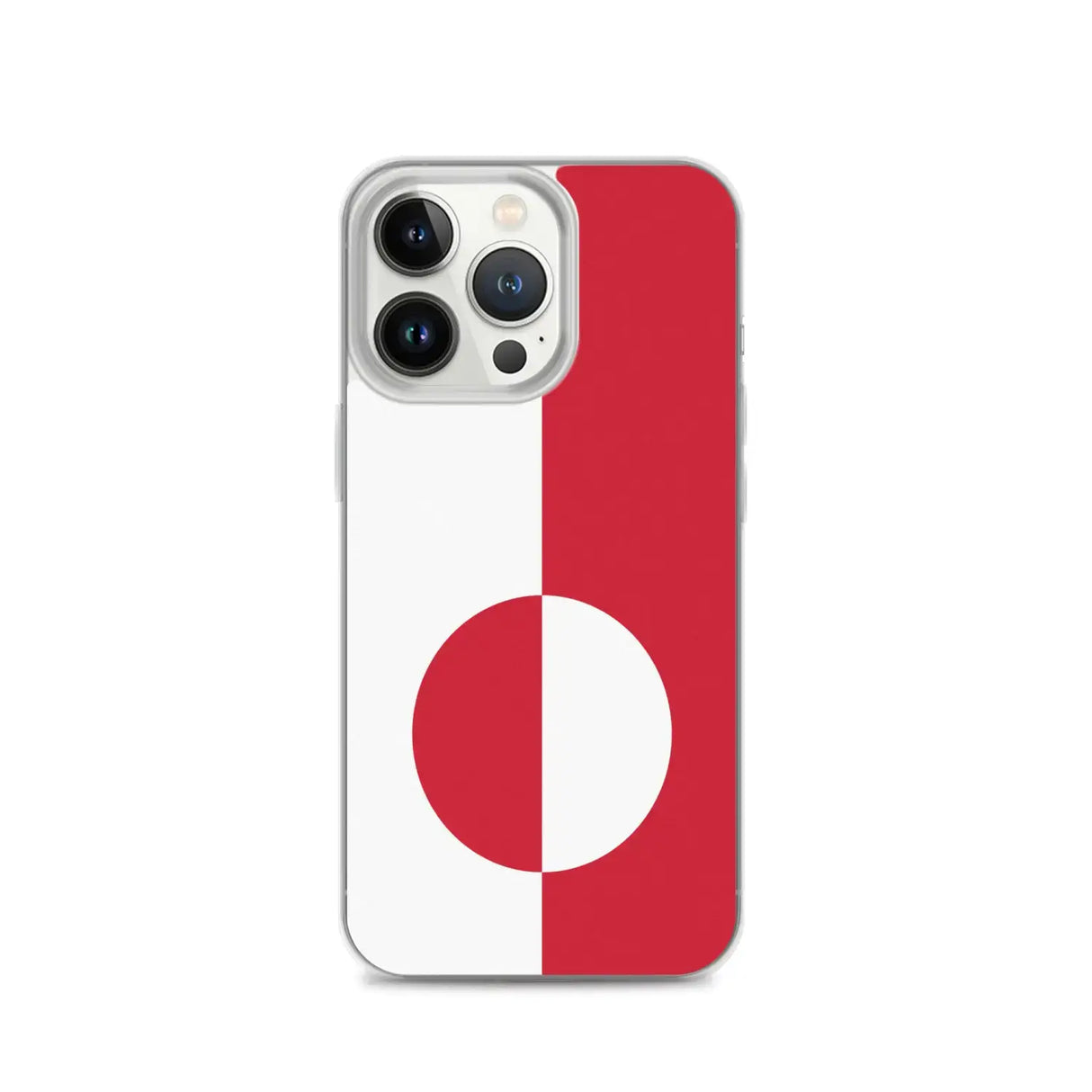Coque iphone drapeau groenland souple antichoc transparente