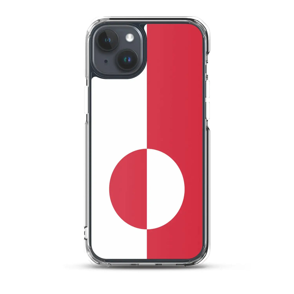 Coque iphone drapeau groenland souple antichoc transparente