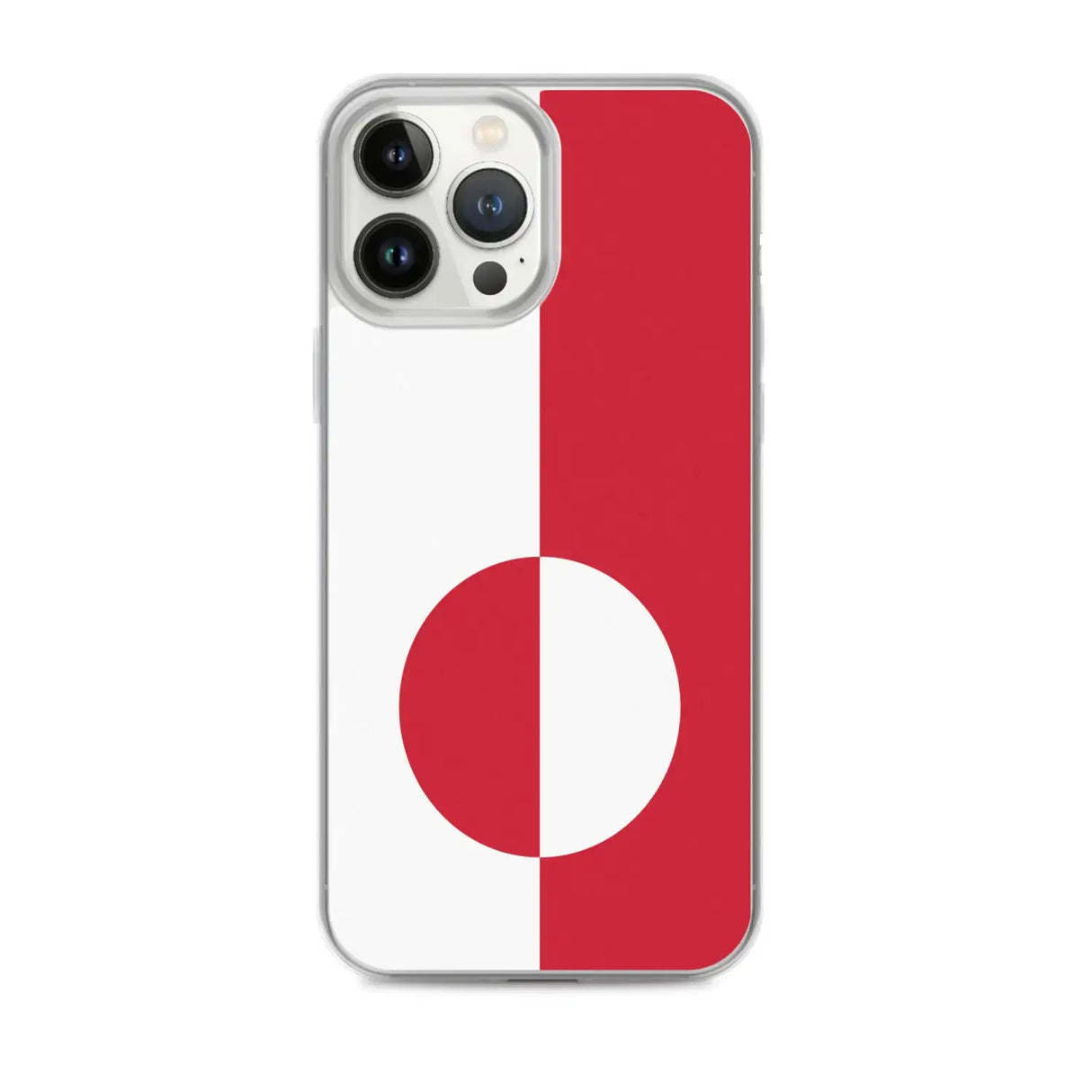 Coque iphone drapeau groenland souple antichoc transparente
