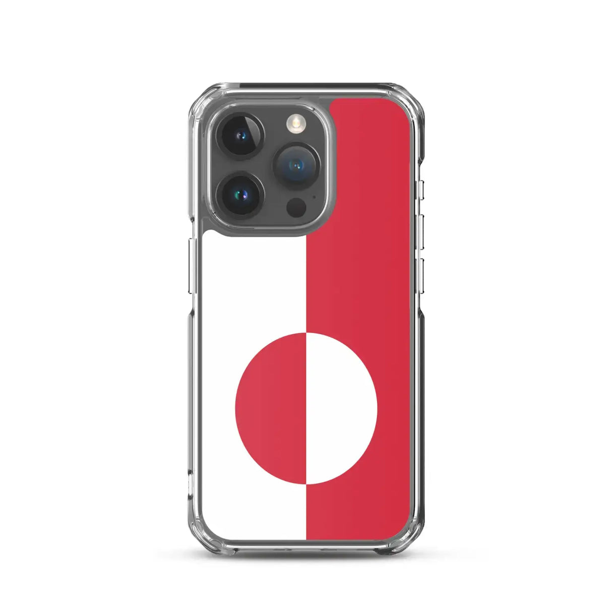 Coque iphone drapeau groenland souple antichoc transparente
