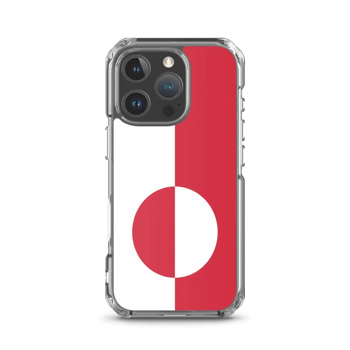 Coque iphone drapeau groenland souple antichoc transparente