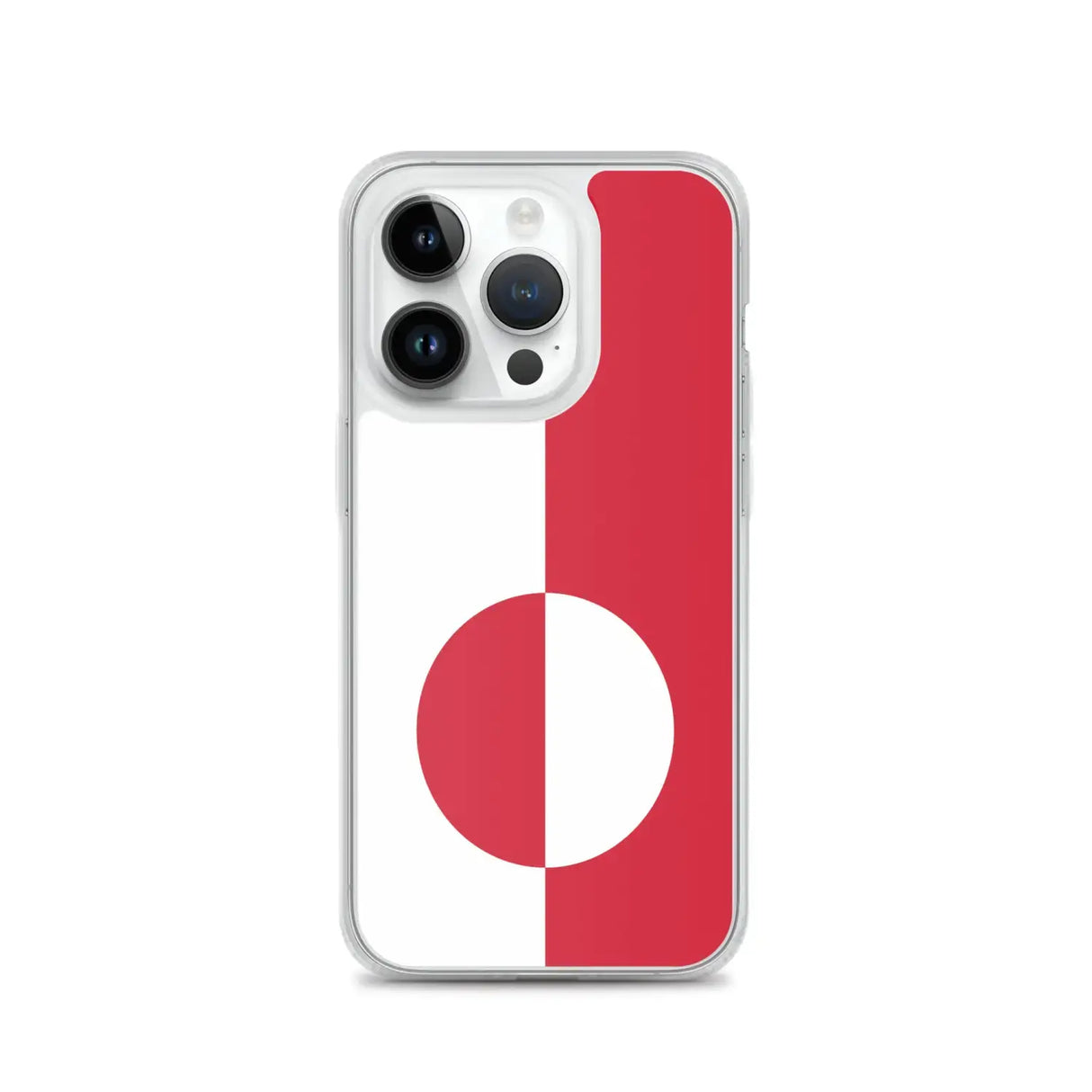 Coque iphone drapeau groenland souple antichoc transparente