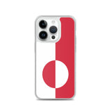 Coque iphone drapeau groenland souple antichoc transparente