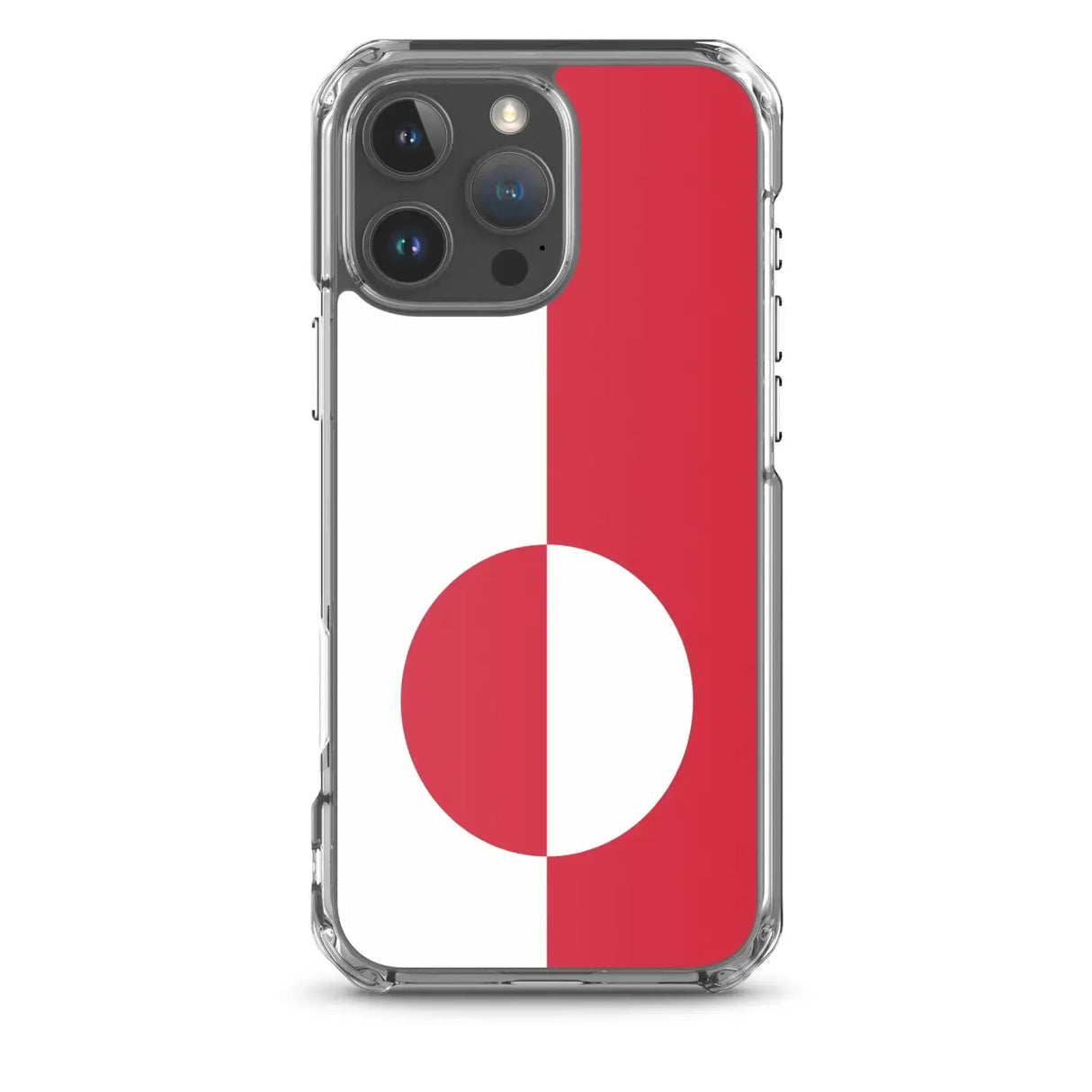 Coque iphone drapeau groenland souple antichoc transparente