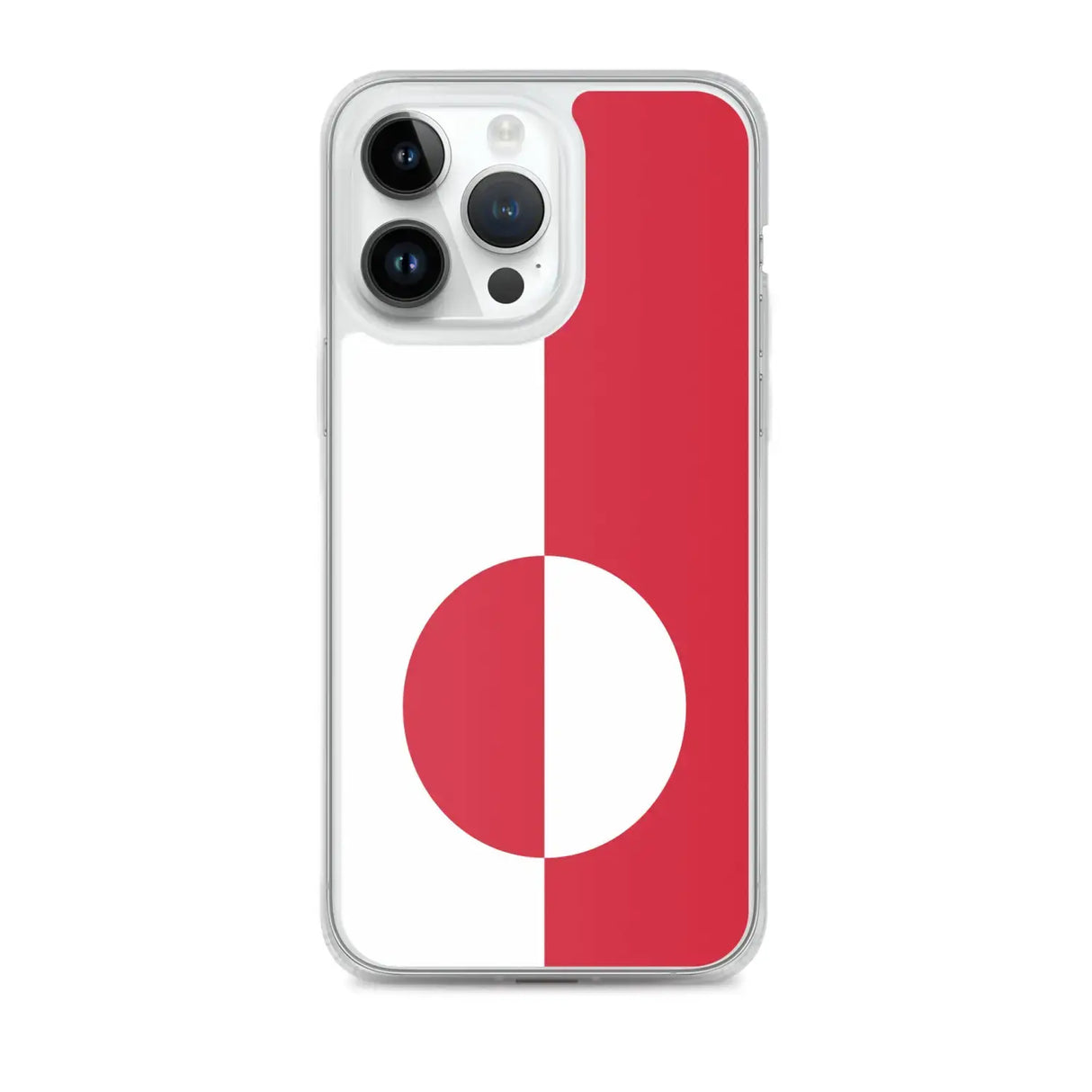 Coque iphone drapeau groenland souple antichoc transparente