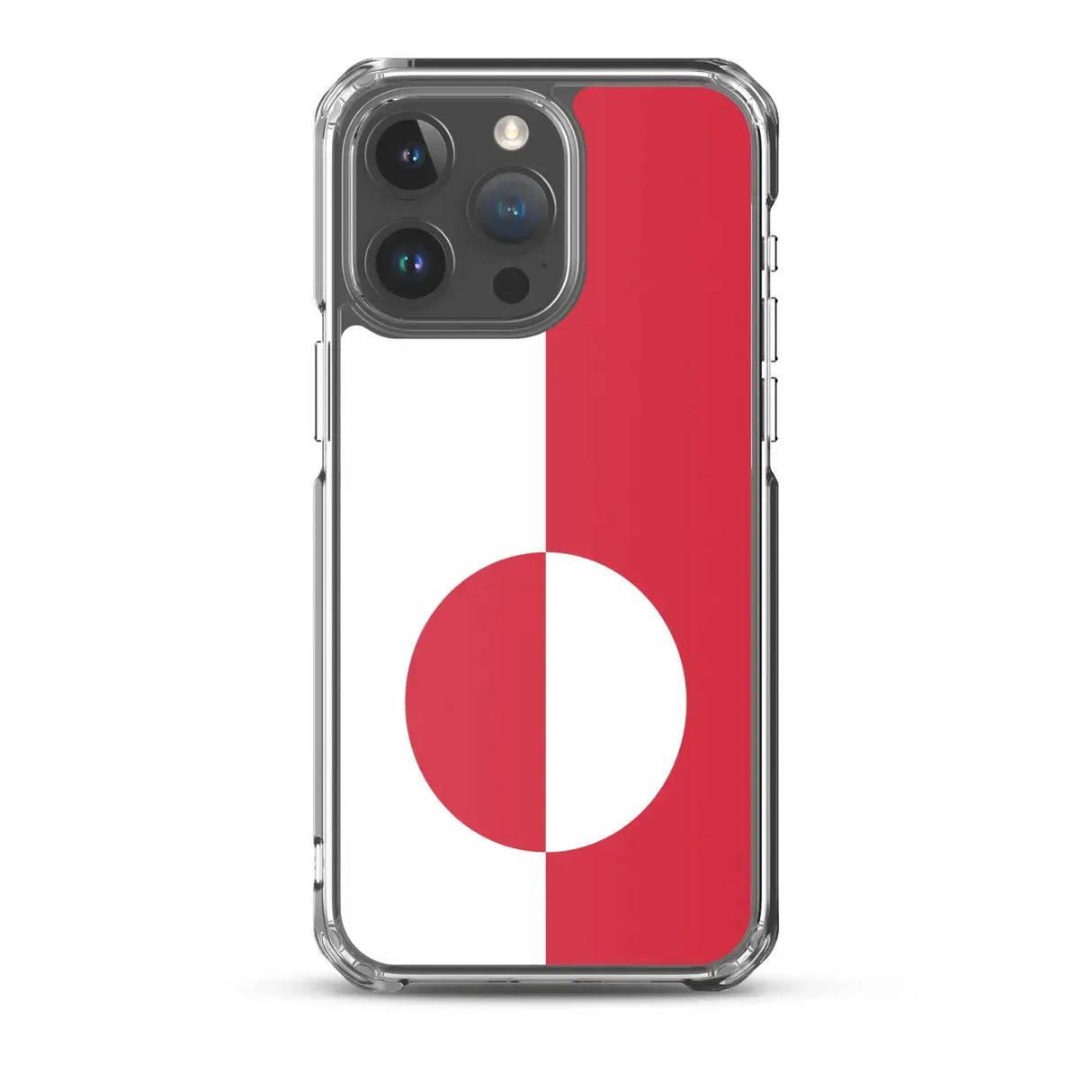 Coque iphone drapeau groenland souple antichoc transparente