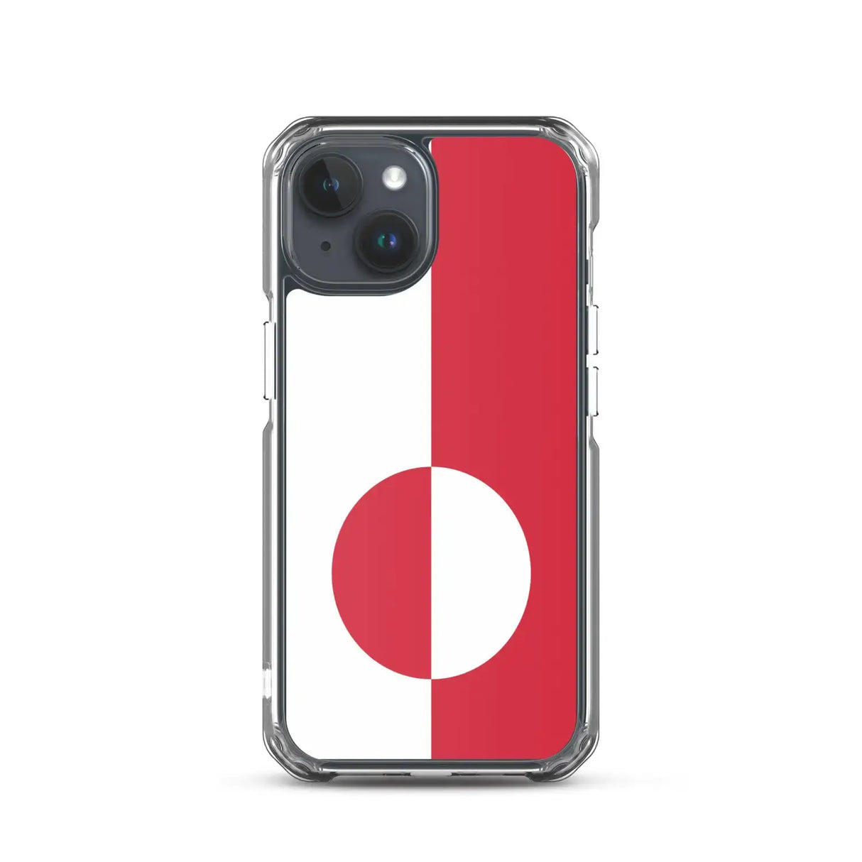 Coque iphone drapeau groenland souple antichoc transparente