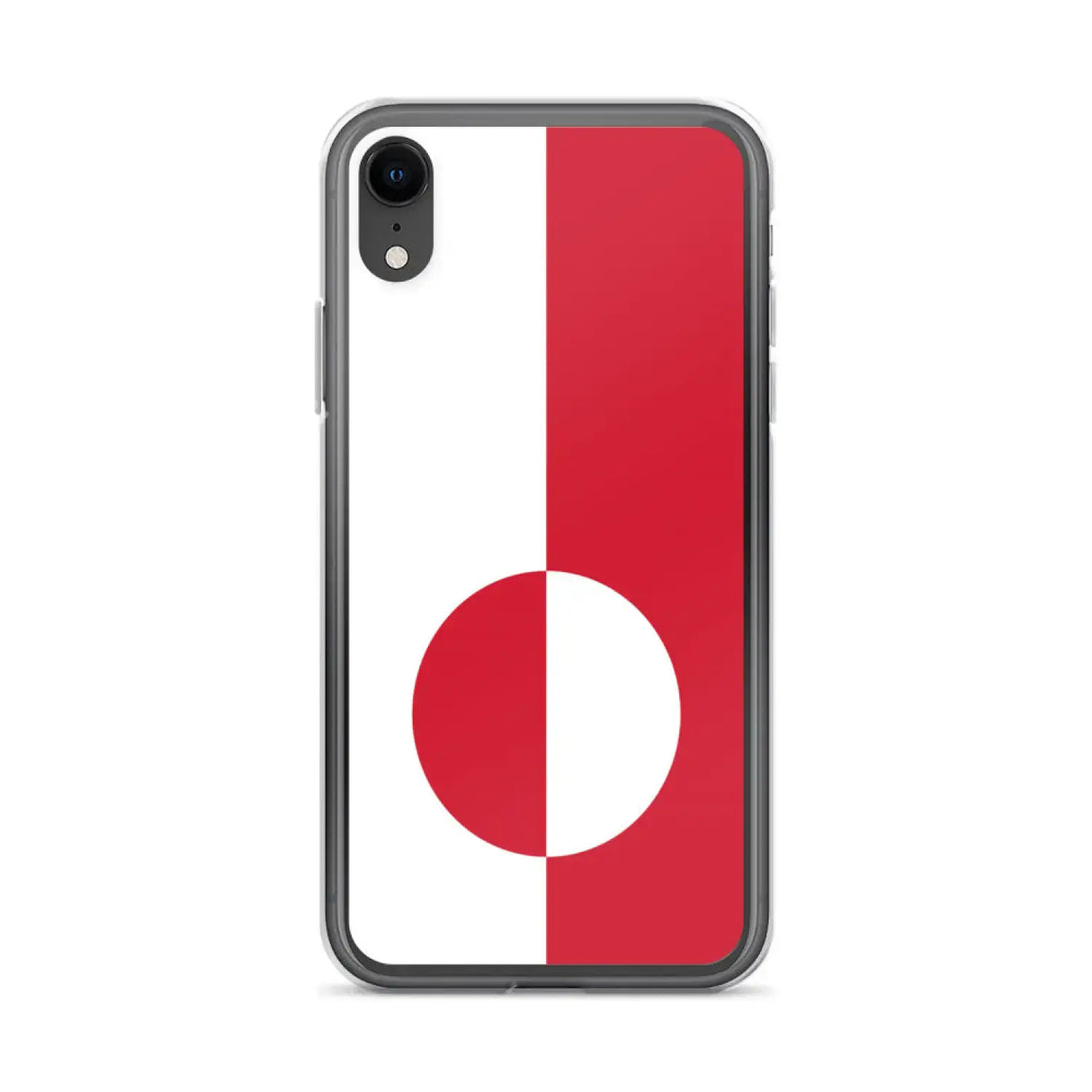 Coque iphone drapeau groenland souple antichoc transparente