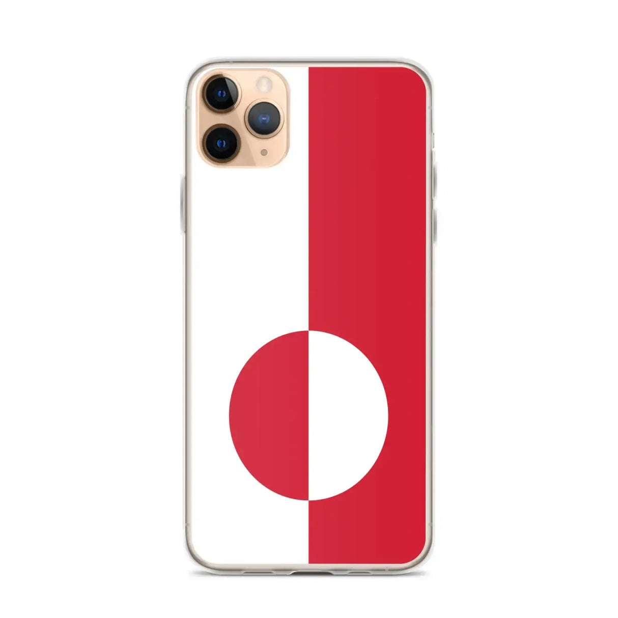 Coque iphone drapeau groenland souple antichoc transparente