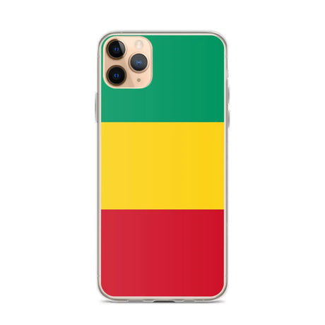 Coque iphone drapeau guinée souple résistante antichoc