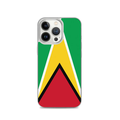 Coque iphone drapeau guyana souple antichoc transparente