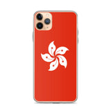 Coque iphone drapeau hong kong souple antichoc transparente