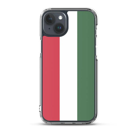 Coque iphone drapeau hongrie souple et antichoc transparente
