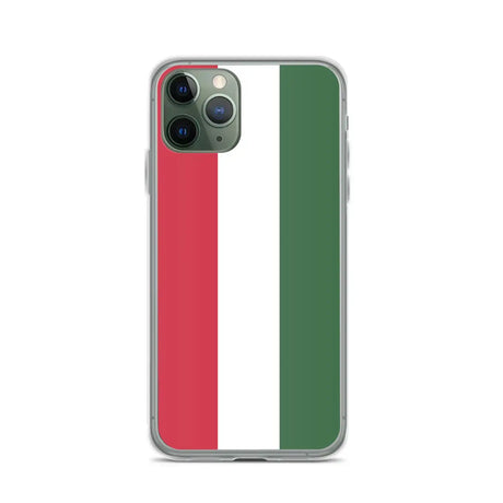 Coque iphone drapeau hongrie souple et antichoc transparente