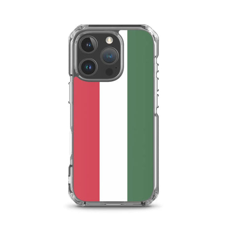 Coque iphone drapeau hongrie souple et antichoc transparente