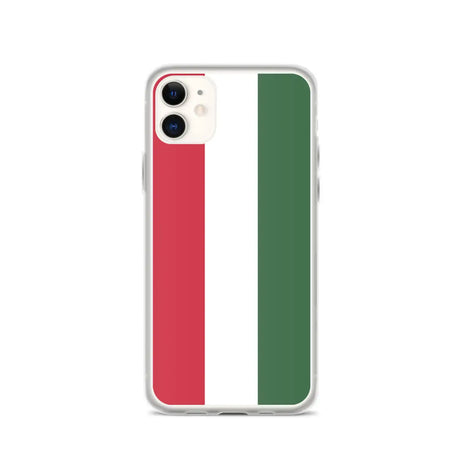 Coque iphone drapeau hongrie souple et antichoc transparente