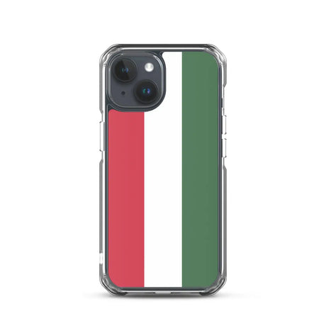 Coque iphone drapeau hongrie souple et antichoc transparente