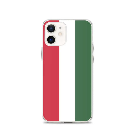Coque iphone drapeau hongrie souple et antichoc transparente