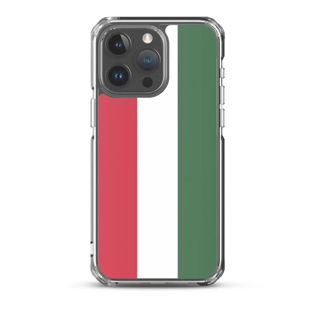 Coque iphone drapeau hongrie souple et antichoc transparente