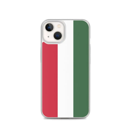 Coque iphone drapeau hongrie souple et antichoc transparente