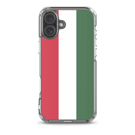 Coque iphone drapeau hongrie souple et antichoc transparente
