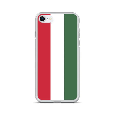 Coque iphone drapeau hongrie souple et antichoc transparente