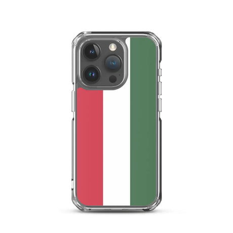 Coque iphone drapeau hongrie souple et antichoc transparente