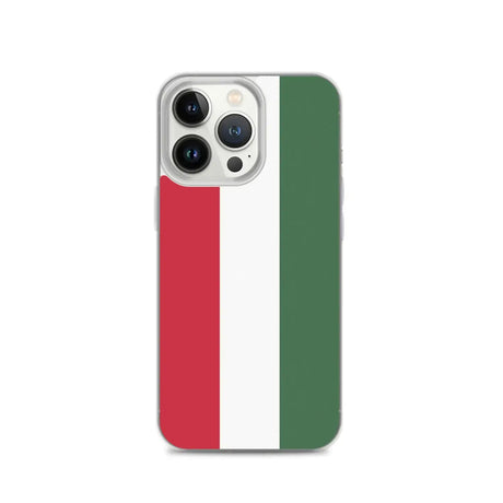 Coque iphone drapeau hongrie souple et antichoc transparente