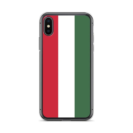 Coque iphone drapeau hongrie souple et antichoc transparente
