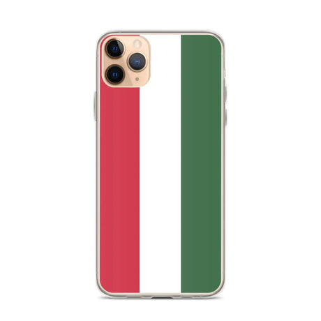 Coque iphone drapeau hongrie souple et antichoc transparente